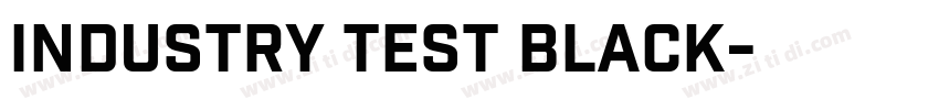 Industry Test Black字体转换